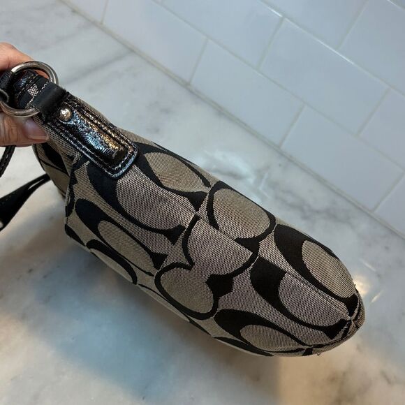 Coach Crossbody Bag Purse Handbag Signature Stripe Swing Pack Messenger Bag - Picture 7 of 16